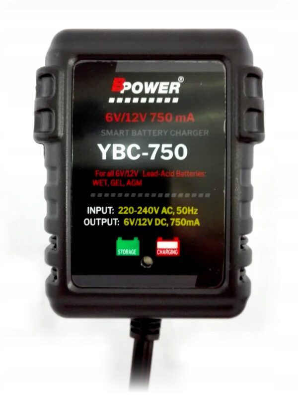 Ładowarka akumulatorów Bpower YBC 750 6V/12V - obrazek 3