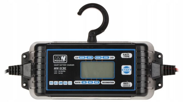 MW Power MW-SC8E ładowarka akumulatorów 8A 12V/24V - obrazek 2
