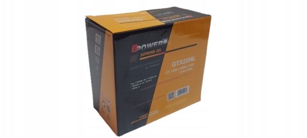 Akumulator Bpower GTX20HL (YTX20Hl-BS Yuasa, FTX20HL-BS) - obrazek 2