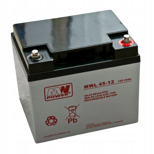 Akumulator MW Power MWL 45-12 12V 45Ah - obrazek 2