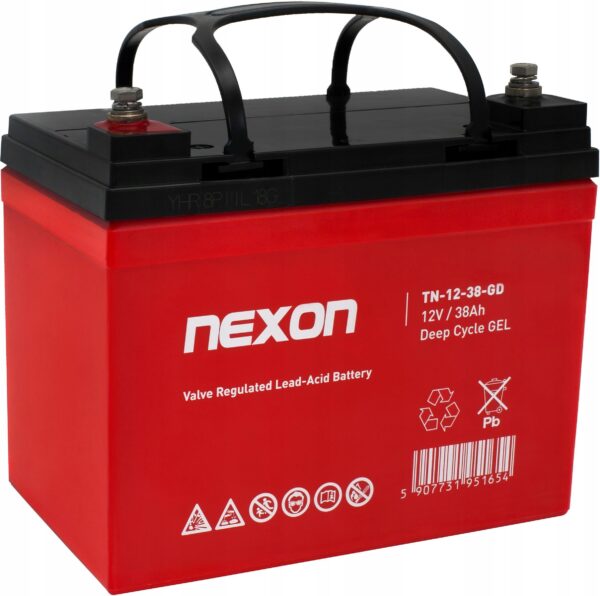 Akumulator żelowy Nexon Deep Cycle GEL 12V 38Ah
