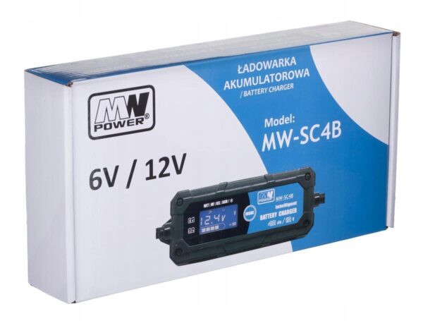 MW Power MW-SC4B ładowarka akumulatorów 4A 6V/12V - obrazek 3