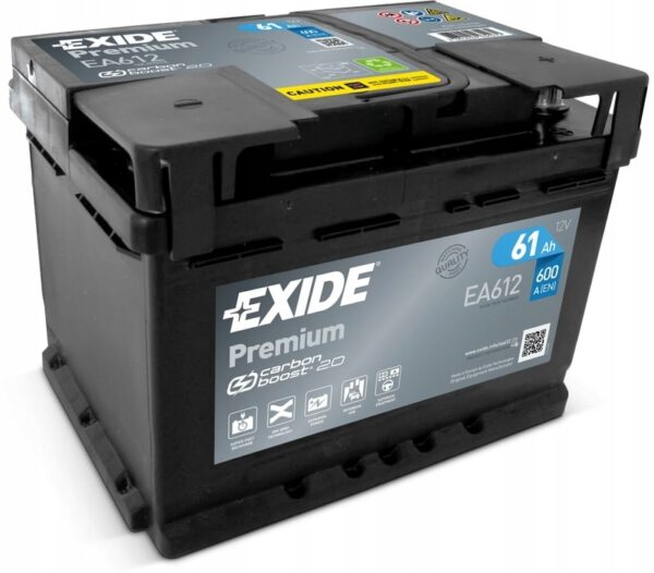 Akumulator Exide Premium EA612 12V 61Ah 600A Carbon Boost