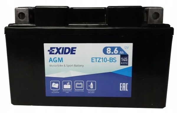 Akumulator motocyklowy Exide ETZ10-BS ( YTZ10S, FTZ10S)