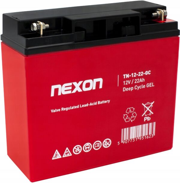 Akumulator żelowy Nexon Deep Cycle GEL 12V 22Ah - obrazek 2