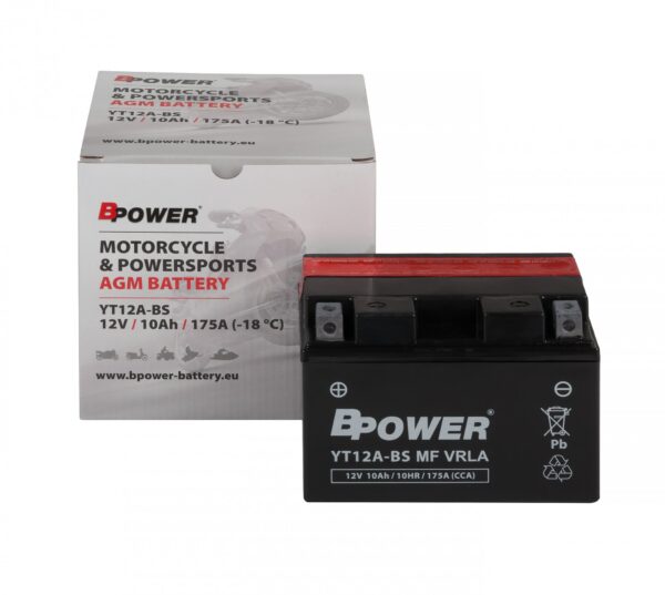 Akumulator Bpower YT12A-BS (YT12A-BS,FT12A-BS) - obrazek 2