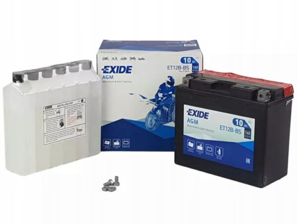 Akumulator motocyklowy Exide ET12B-BS ( YT12B-BS, FT12B-4) - obrazek 3