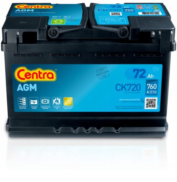 Akumulator Centra AGM 12V 72Ah CK720 ( zamiennik CK700)