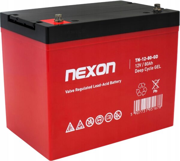 Akumulator żelowy Nexon Deep Cycle GEL 12V 80Ah