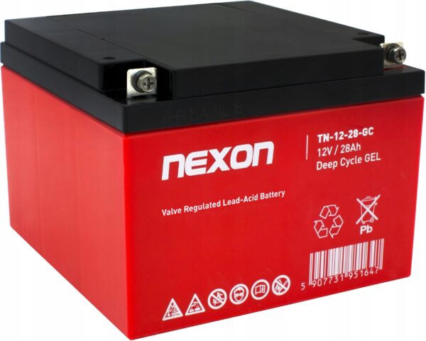 Akumulator żelowy Nexon Deep Cycle GEL 12V 28Ah
