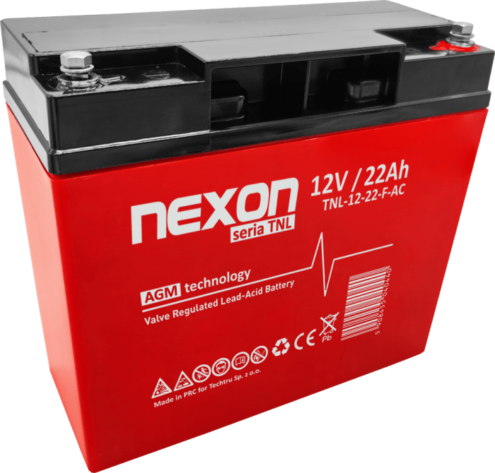 Akumulator Nexon TNL 12-22-F-AC 12V 22Ah AGM