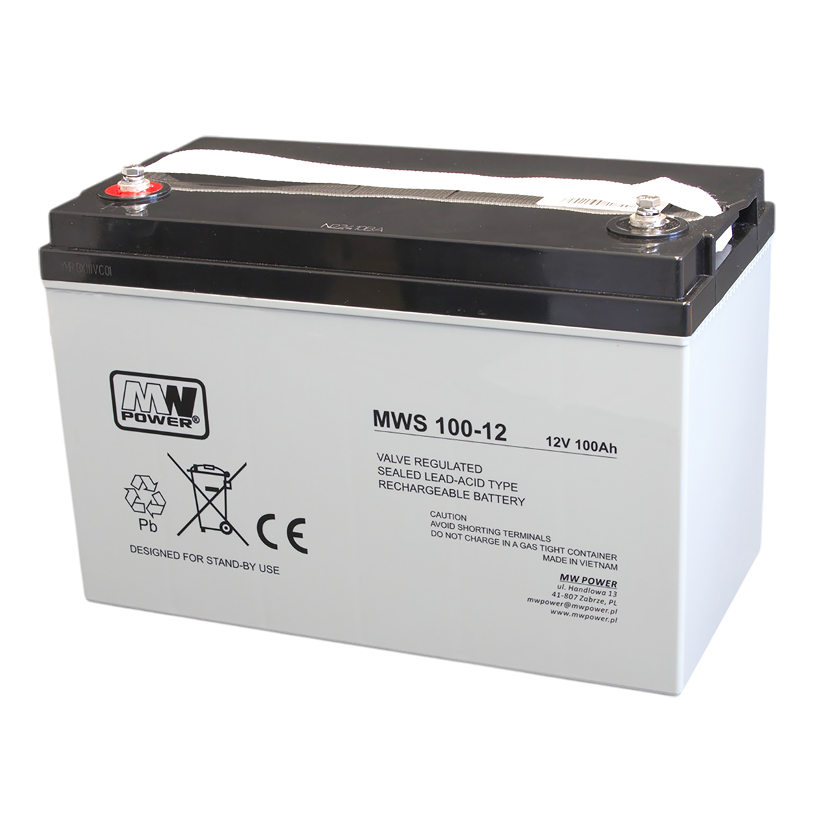 Akumulator MW Power MWS 100-12 12V 100Ah AGM